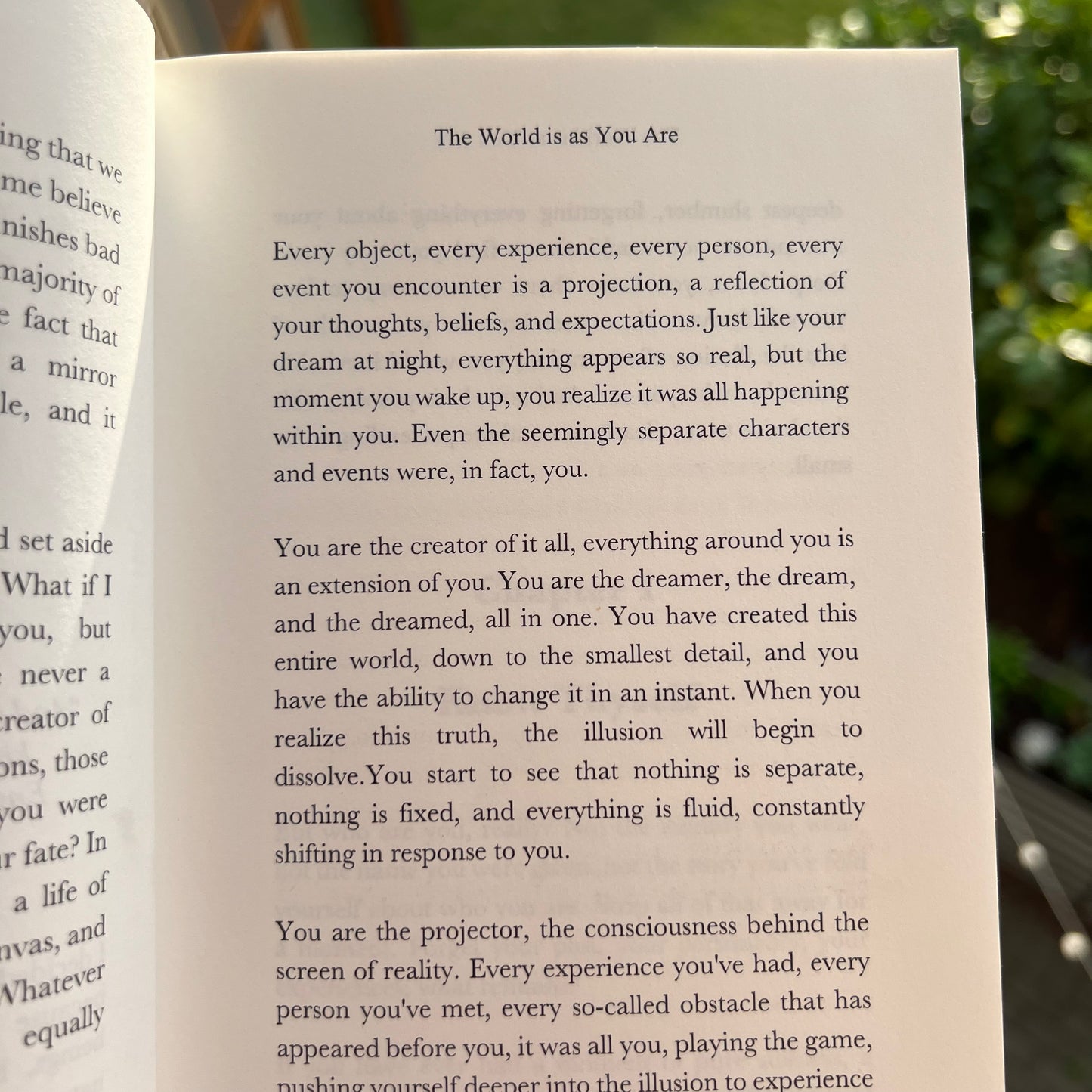 The World is as You Are